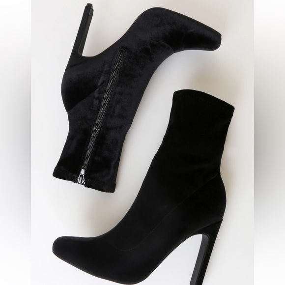 NWT Black Velvet boots - Picture 3 of 6